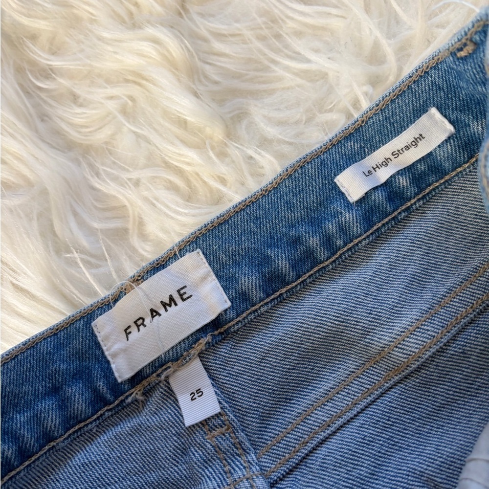 Frame Le High Rise Straight Leg Jeans - Picture 4 of 7
